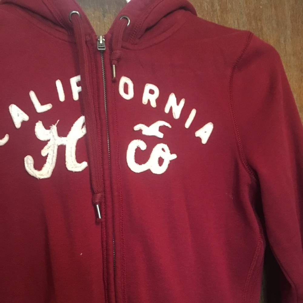 Hollister zip up, size large